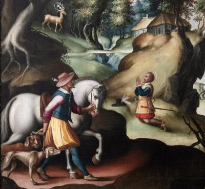 Jan van der Straet The Conversion of St Hubert