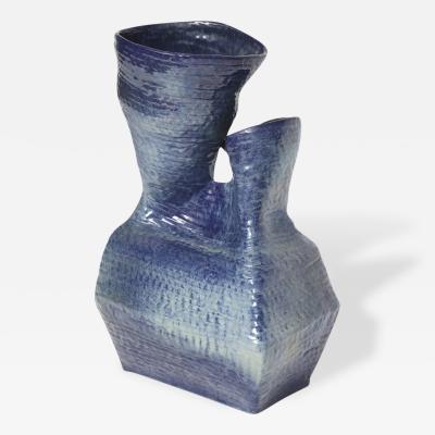 Jana Merlo Studio Built Double Spout Coil Vase by Jana Merlo