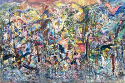 Jane Appleby The Landscapes Surrender to Seasons Triptych