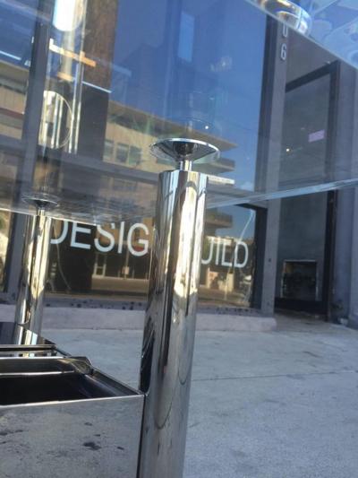 Jane D Blake Limited Edition Marion Coffee Table in Stainless Steel and Lucite by J Blake