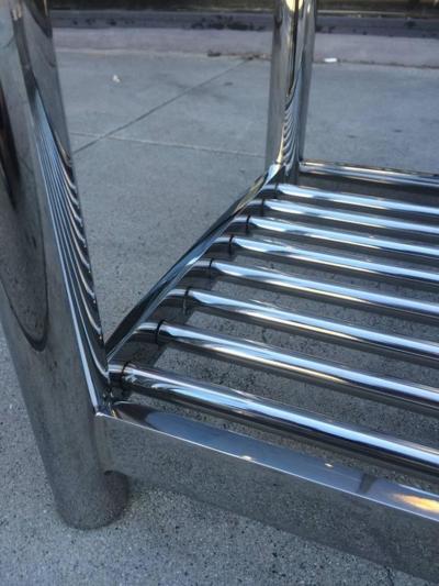 Jane D Blake Limited Edition Marion Coffee Table in Stainless Steel and Lucite by J Blake