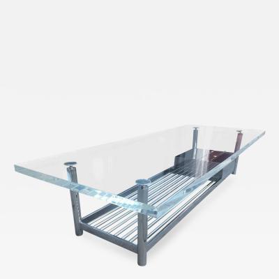 Jane D Blake Limited Edition Marion Coffee Table in Stainless Steel and Lucite by J Blake