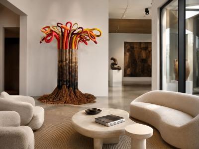 Jane Knight Jane Knight The Tree Monumental Fiber Sculpture Private Collection 1960s
