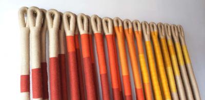 Jane Knight Oblique Ombre Textile Art Work by Fiber Artist Jane Knight 1970s