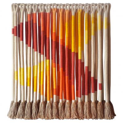 Jane Knight Oblique Ombre Textile Art Work by Fiber Artist Jane Knight 1970s