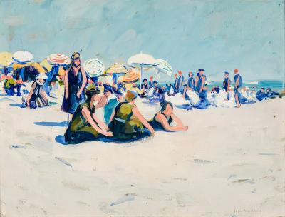 Jane Peterson The Beach Gloucester about 1915