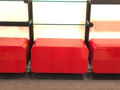 Janet Schwietzer Pace Collection Obra Wall Unit Janet Schwietzer Three Section Illuminated