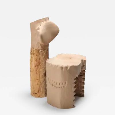 Janne Schimmel Echo Stool Teeth Contemporary Wooden Chair Schimmel Schweikle 2020