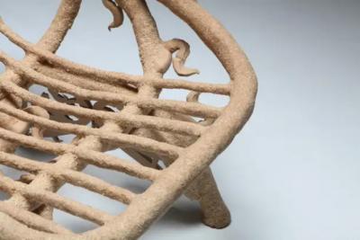 Janne Schimmel Goo Lounge Chair Wooden Chair with Ornamental Features Schimmel Schweikle