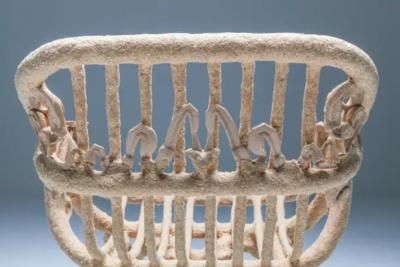 Janne Schimmel Goo Lounge Chair Wooden Chair with Ornamental Features Schimmel Schweikle