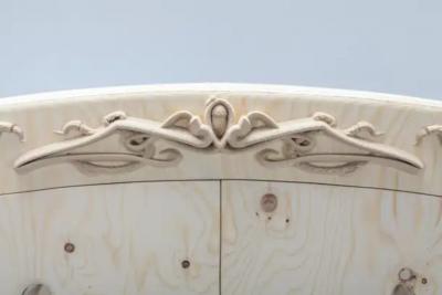 Janne Schimmel Wood Blend Cabinet Ornamental Round Edge Plywood Cabinet Schimmel Schweikle