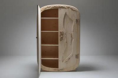 Janne Schimmel Wood Blend Cabinet Ornamental Round Edge Plywood Cabinet Schimmel Schweikle