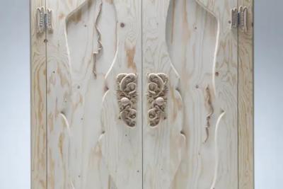 Janne Schimmel Wood Blend Cabinet Ornamental Round Edge Plywood Cabinet Schimmel Schweikle
