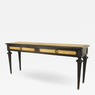 Jansen Ebonized Davenport Table