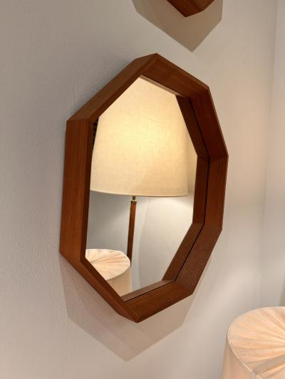 Jansen Spejle Scandinavian Modern Octagonal Mirror