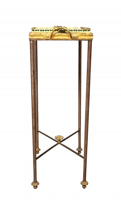 Jansen Style Chinoiserie Bronze And Iron Tray Table