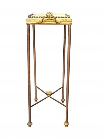 Jansen Style Chinoiserie Bronze And Iron Tray Table