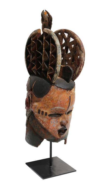Janus Mask with Horned Figure