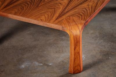 Japan Saburo Inui Rosewood Coffee Table circa 1960 Tendo Mokko