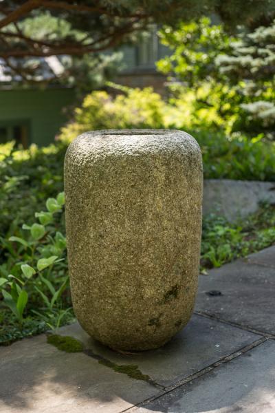 Japanese 17th Century Hand Washing Bowl Garden Sculpture