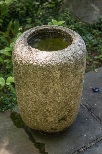 Japanese 17th Century Hand Washing Bowl Garden Sculpture