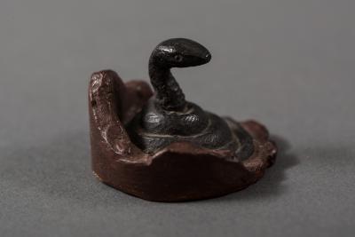 Japanese Antique Bronze Seal in the Shape of a Snake