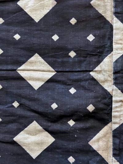 Japanese Antique Farmer Jacket with Bold Katazome Resistant Dye