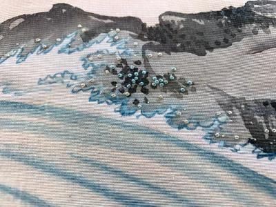 Japanese Antique Fukusa Textile Art Meiji Period