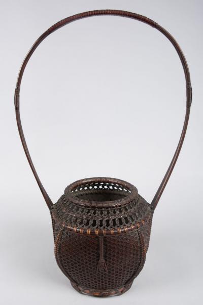 Japanese Antique Ikebana Flower Arranging Basket 