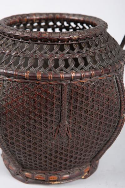 Japanese Antique Ikebana Flower Arranging Basket 