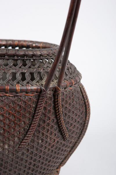 Japanese Antique Ikebana Flower Arranging Basket 