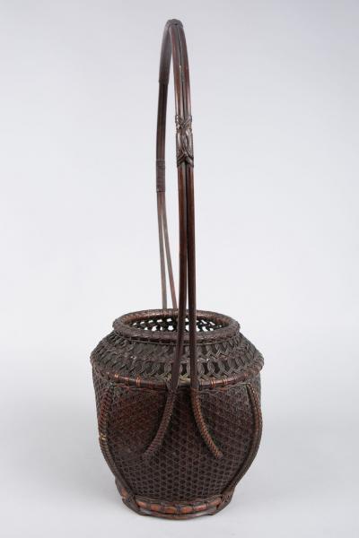 Japanese Antique Ikebana Flower Arranging Basket 