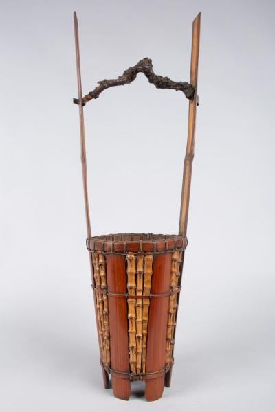 Japanese Antique Ikebana Flower Arranging Basket 