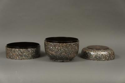 Japanese Antique Lacquer Stacking Food Storage Box Jubako 