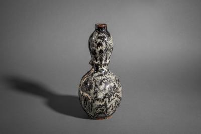 Japanese Antique Shigaraki Gourd Shaped Vase