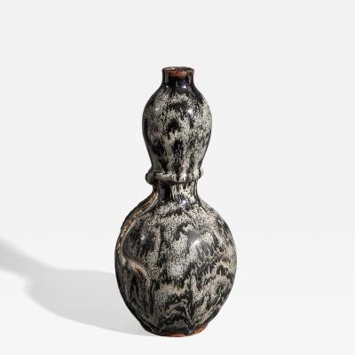 Japanese Antique Shigaraki Gourd Shaped Vase