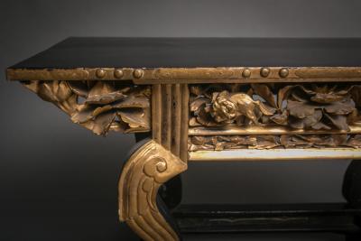 Japanese Black Lacquer Alter Table