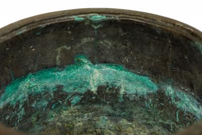 Japanese Bronze Bamboo Handle Jardiniere