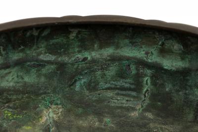 Japanese Bronze Bamboo Relief Jardiniere