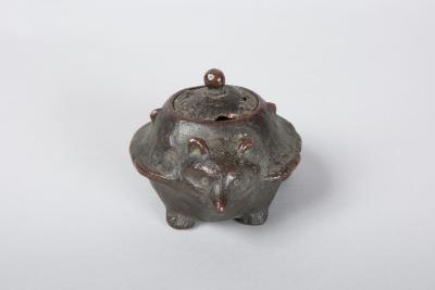 Japanese Bronze Koro Incense Burner in the Form of a Badger