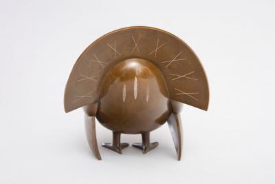 Japanese Bronze Koro Incense Burner in the Shape of a Turkey