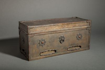 Japanese Bronze Sutra Box
