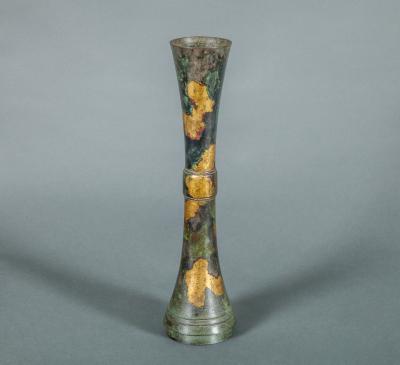 Japanese Bronze Trumpet Vase for Flower Arranging