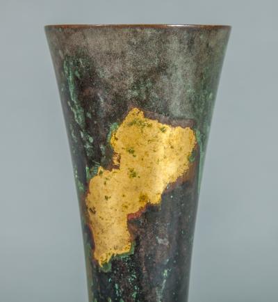 Japanese Bronze Trumpet Vase for Flower Arranging