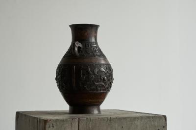 Japanese Bronze Vase Early 20th Century