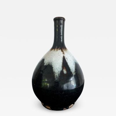 Japanese Ceramic Saki Bottle Chosen Karatsu Ware