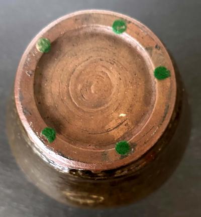 Japanese Ceramic Seto Tea Leaf Tsubo Jar Edo Period