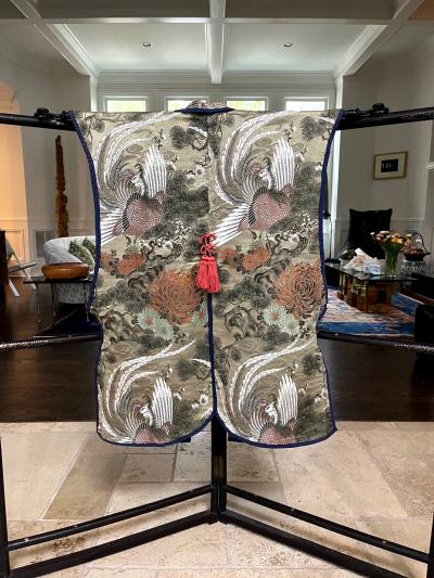 Japanese Ceremonial Brocade Jinbaori Vest Jacket