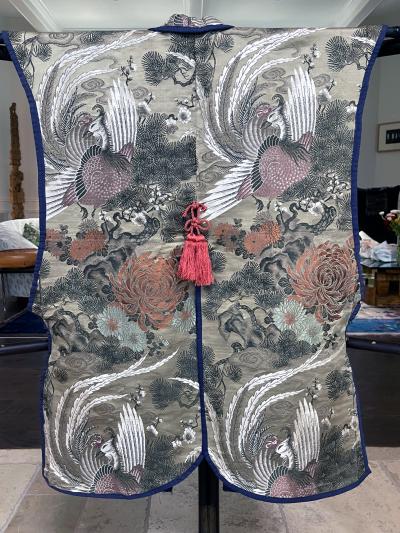 Japanese Ceremonial Brocade Jinbaori Vest Jacket