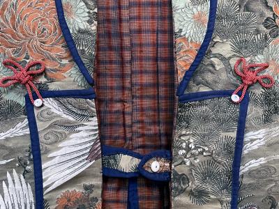 Japanese Ceremonial Brocade Jinbaori Vest Jacket